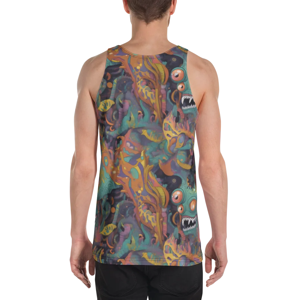 Neon Menagerie on Men's Tank Top — Back