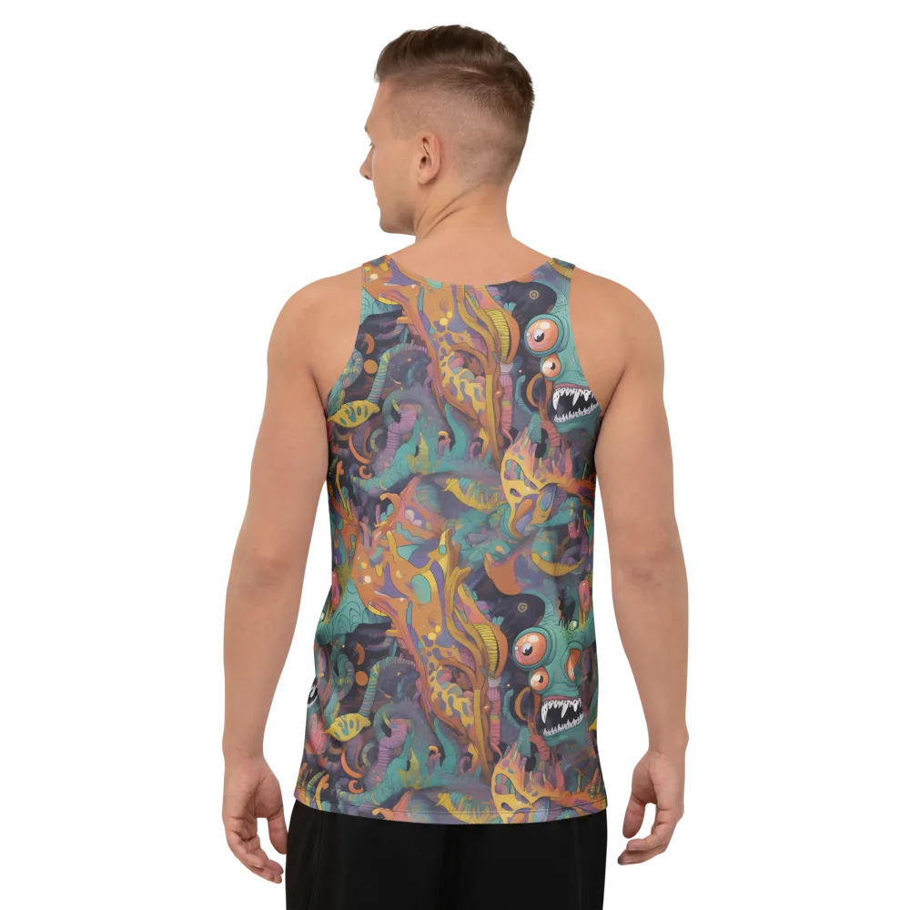 Neon Menagerie on Men's Tank Top — Back
