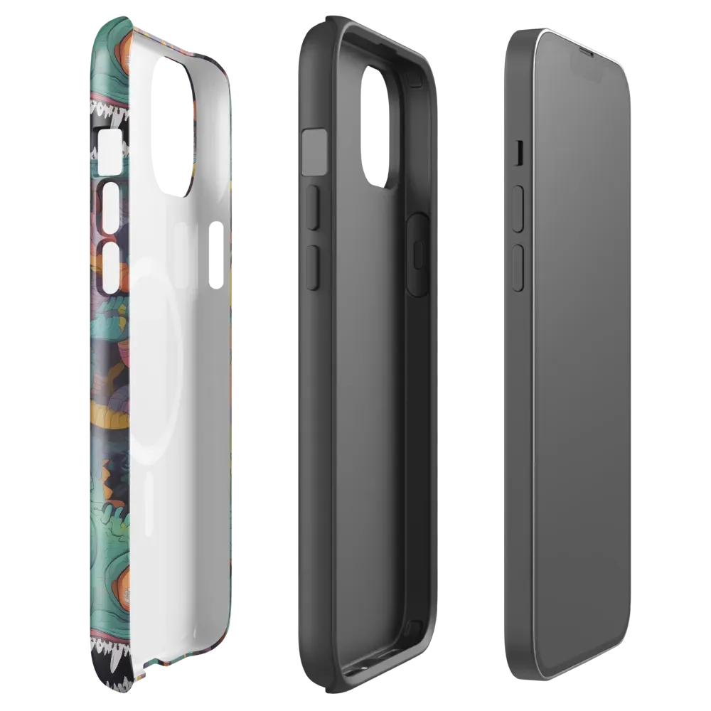 Neon Menagerie on MagSafe Tough Case for iPhone® — Front