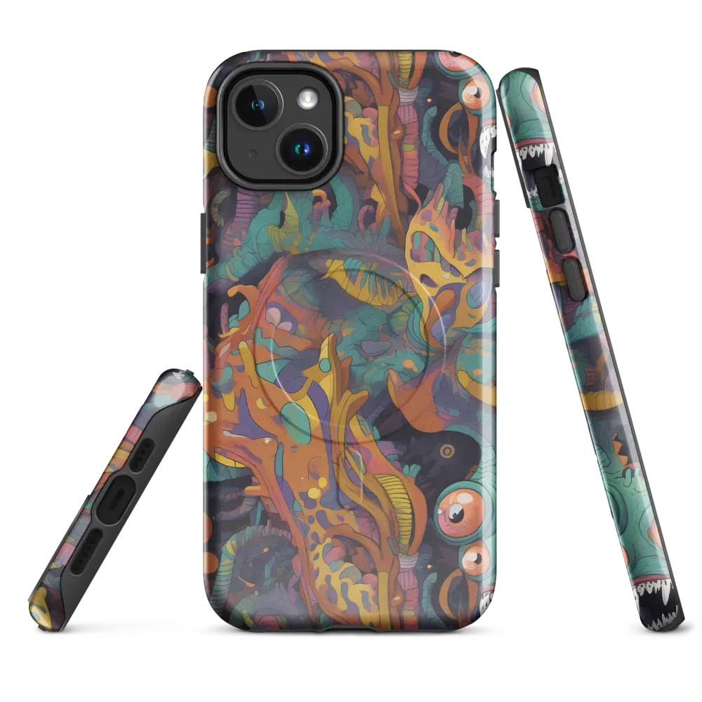 Neon Menagerie on MagSafe Tough Case for iPhone® — Front