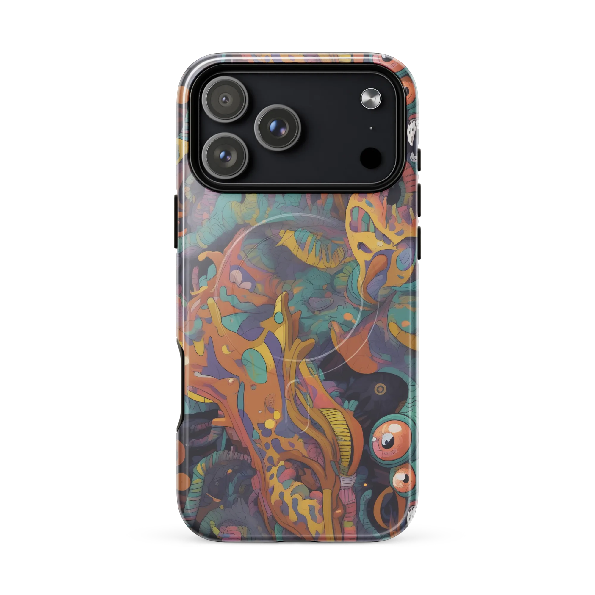 Neon Menagerie on MagSafe Tough Case for iPhone® — Front