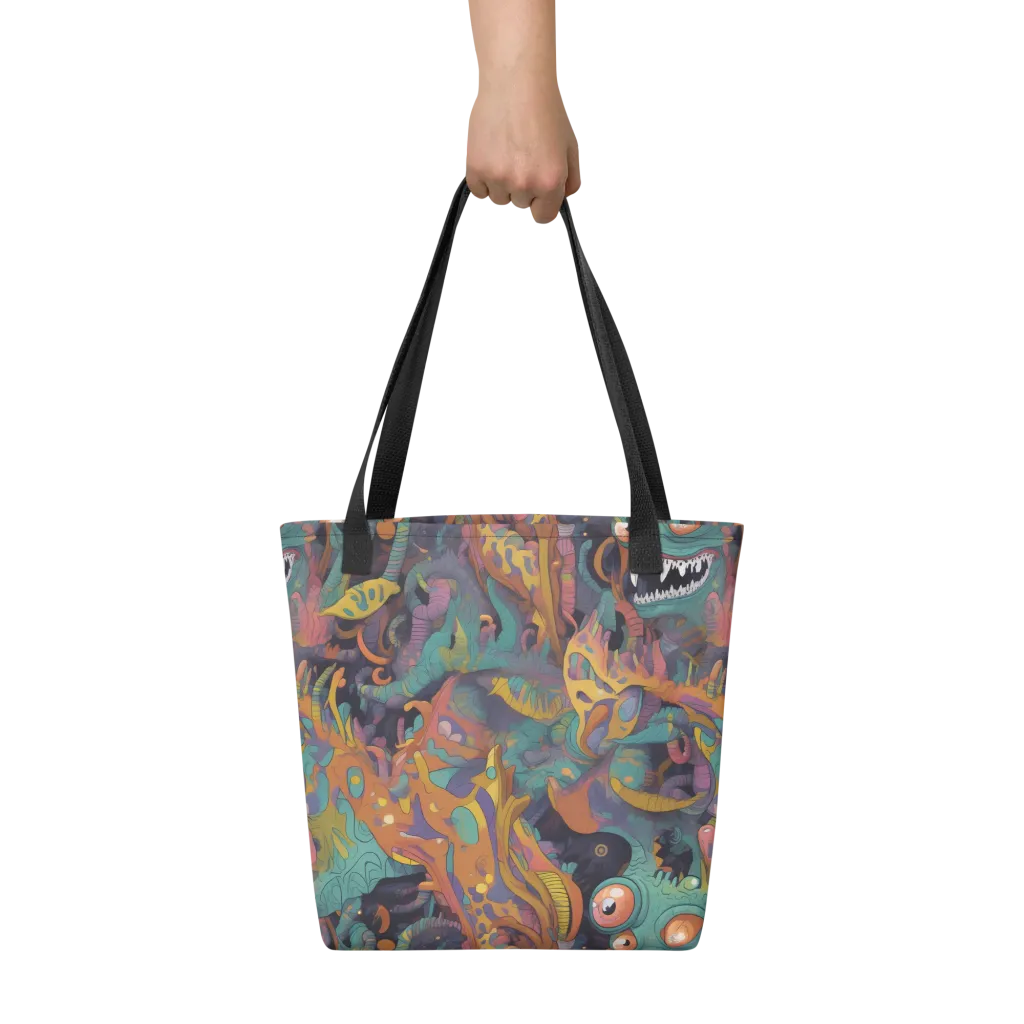 Neon Menagerie on Tote Bag — Front