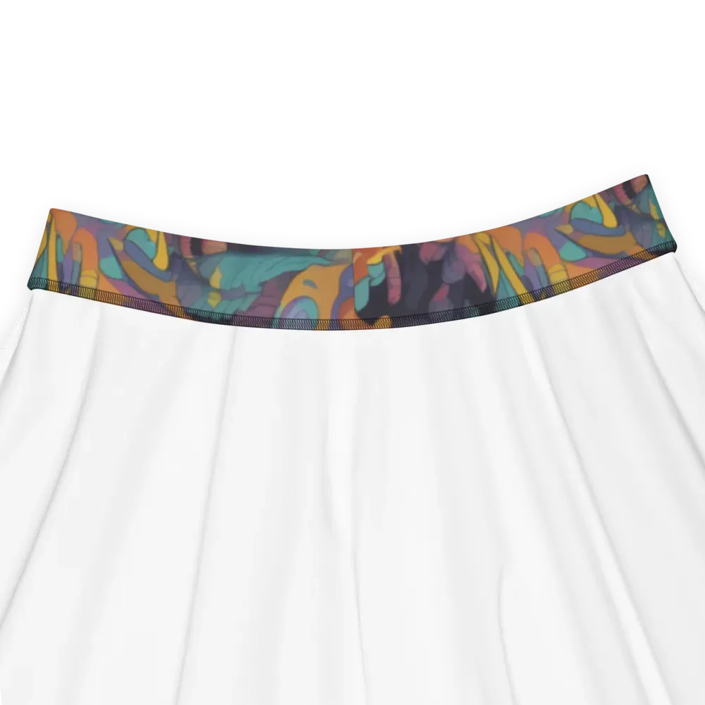 Neon Menagerie on Skater Skirt — Product details
