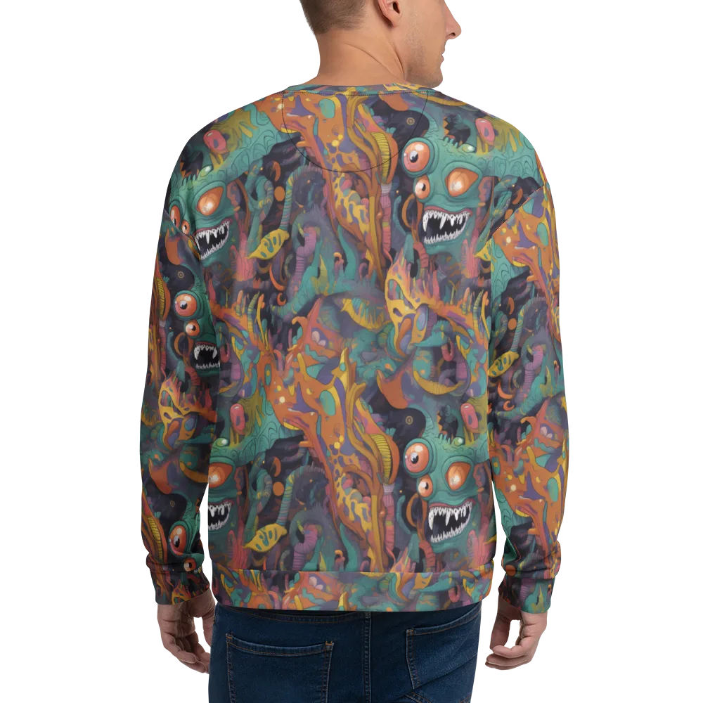 Neon Menagerie on Sweatshirt — Back