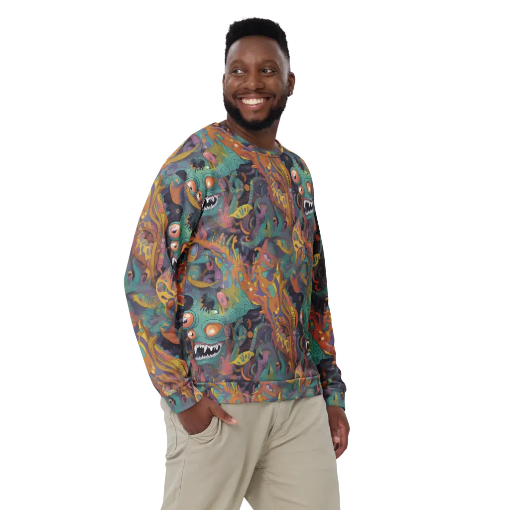 Neon Menagerie on Sweatshirt — Front