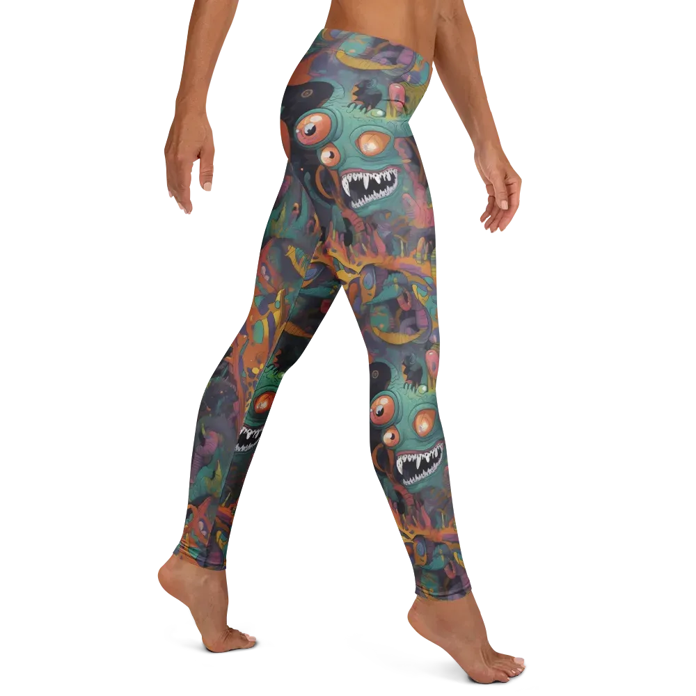 Neon Menagerie on Leggings — Right