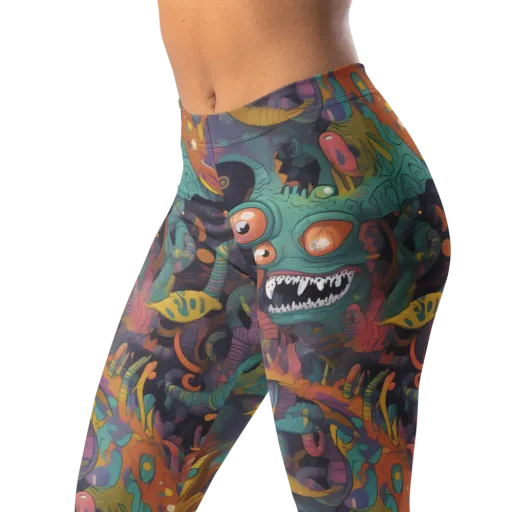 Neon Menagerie on a Leggings