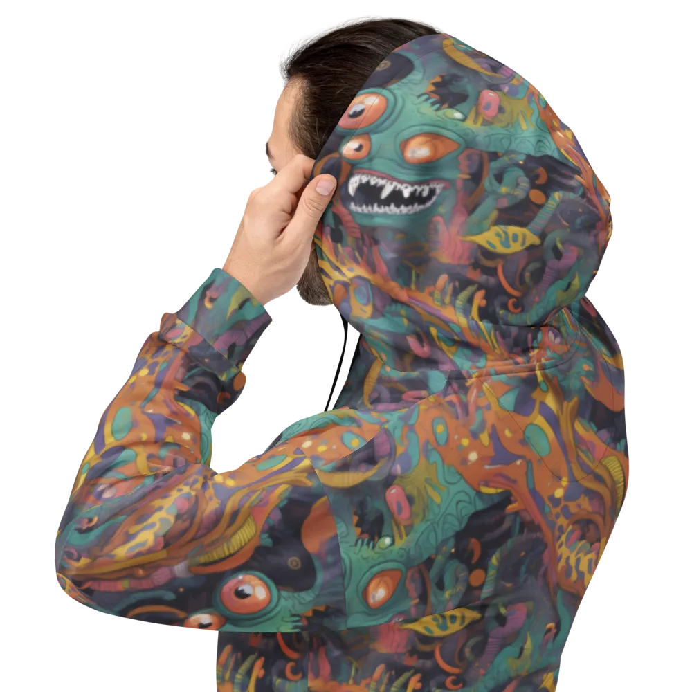 Neon Menagerie on Hoodie — Back