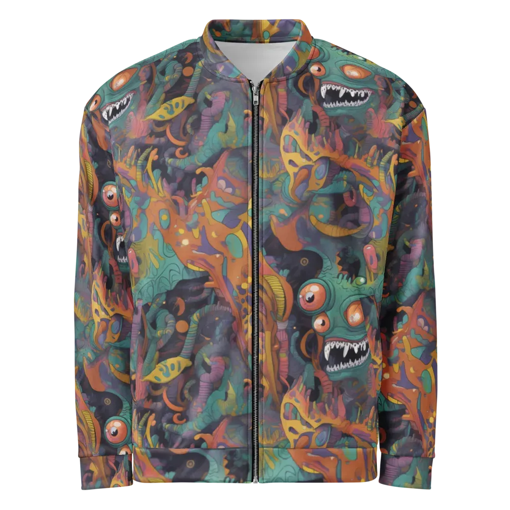 Neon Menagerie on Bomber Jacket — Front