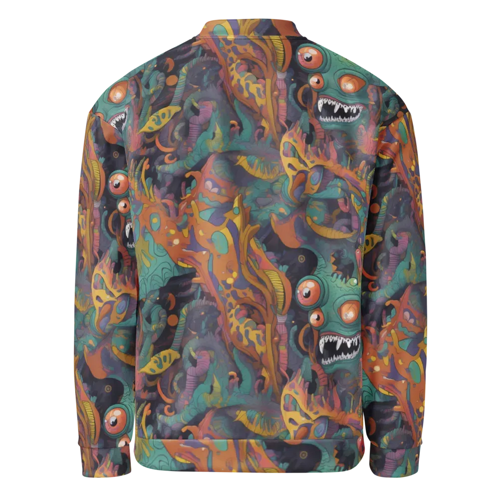 Neon Menagerie on Bomber Jacket — Back