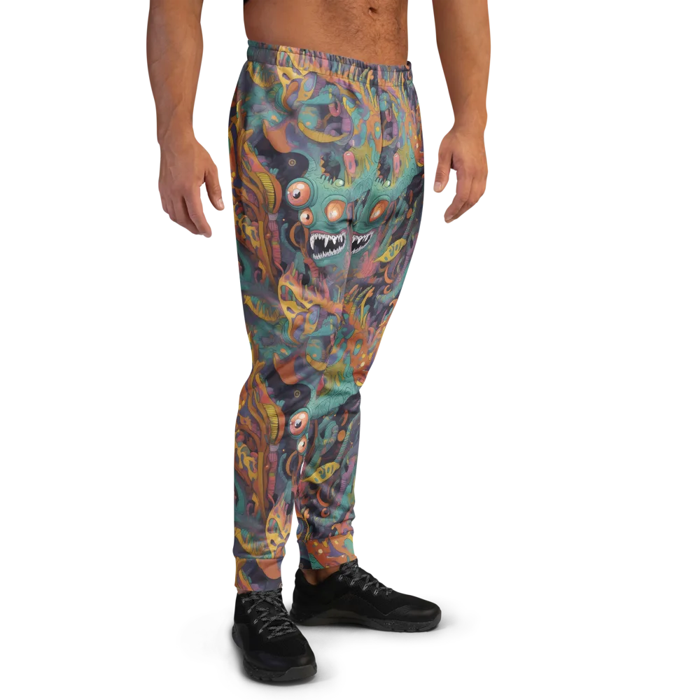 Neon Menagerie on Men's Joggers — Right