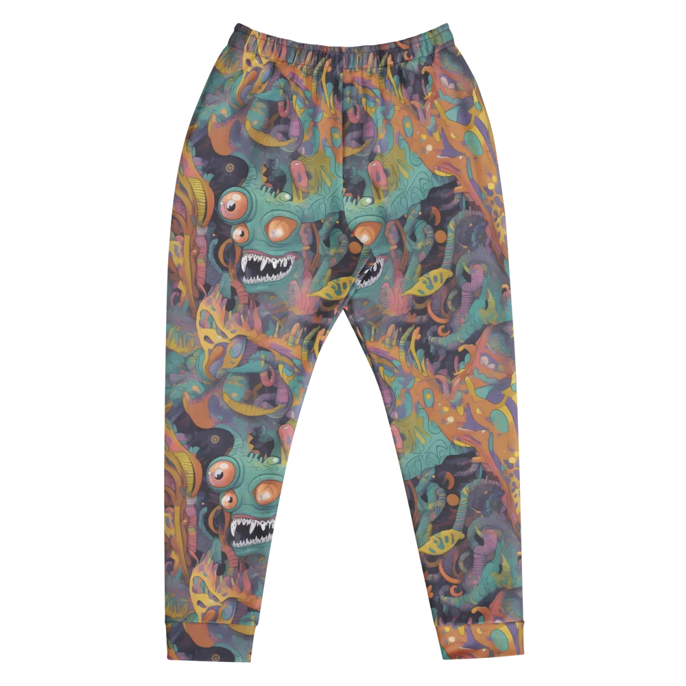 Neon Menagerie on Men's Joggers — Front