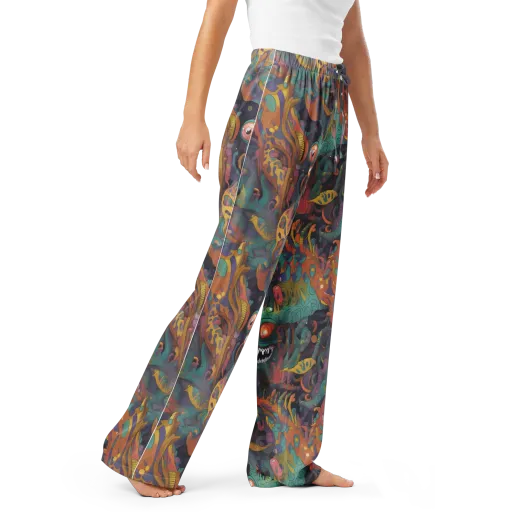 Neon Menagerie on a Women's Pajama Pants