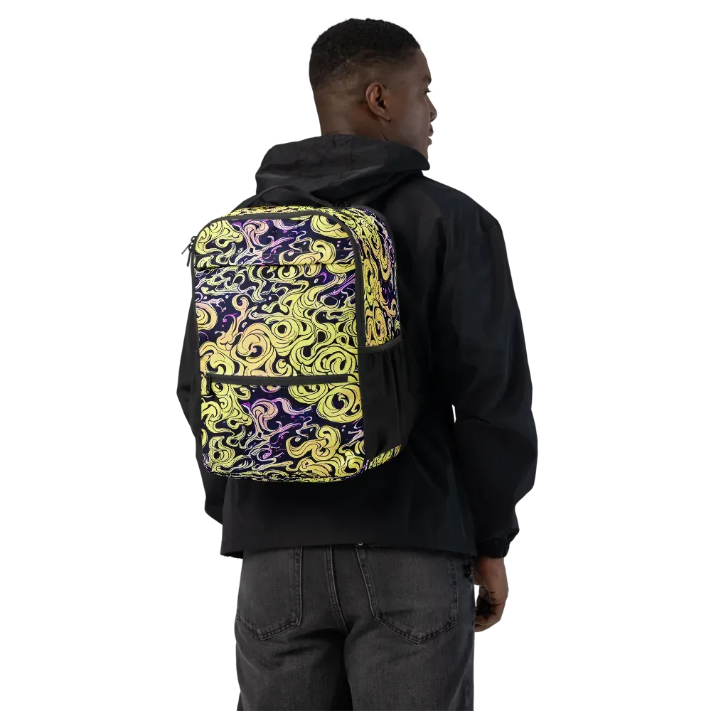 Lucid Swirl on Utility Backpack — Back