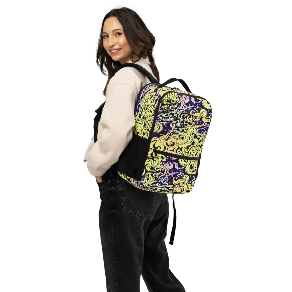 Lucid Swirl on Utility Backpack — Back
