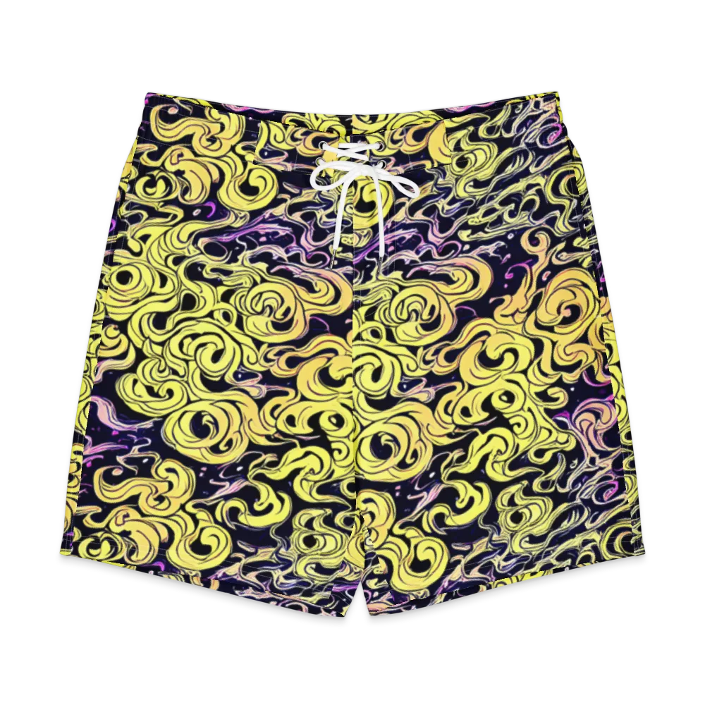 Lucid Swirl on Men's Board Shorts — Front