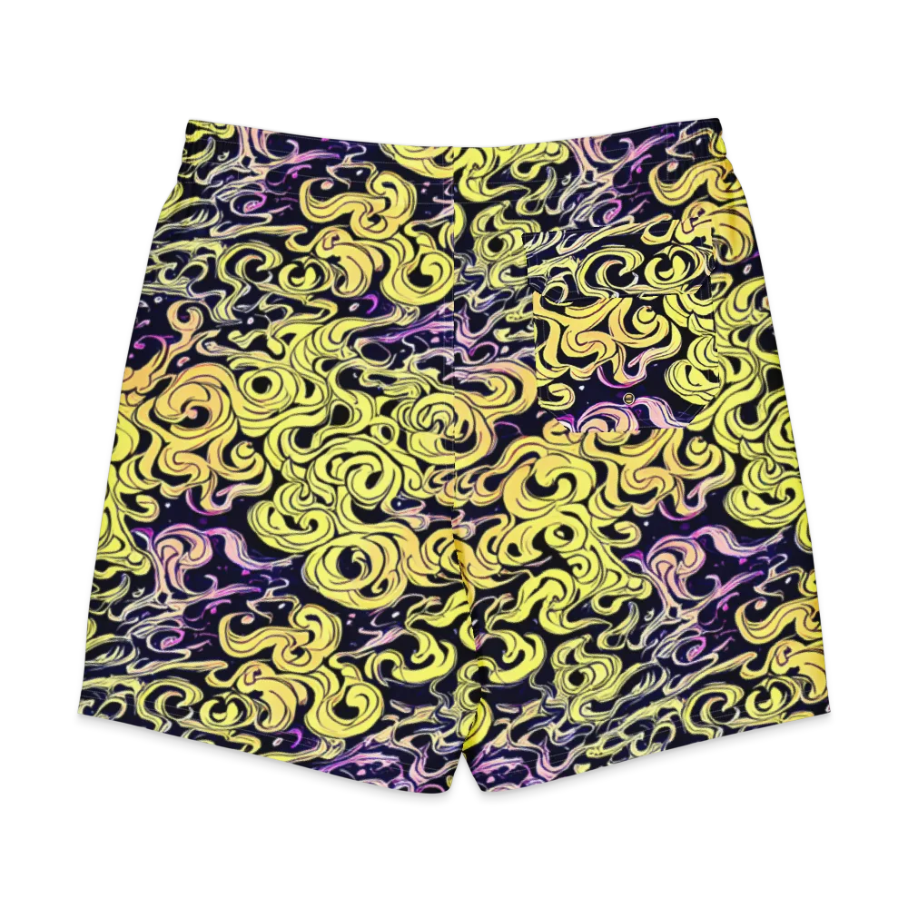 Lucid Swirl on Men's Board Shorts — Back
