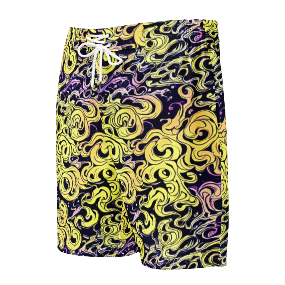 Lucid Swirl on Men's Board Shorts — Front