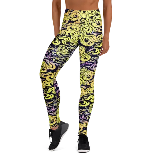 Lucid Swirl on a Yoga Leggings