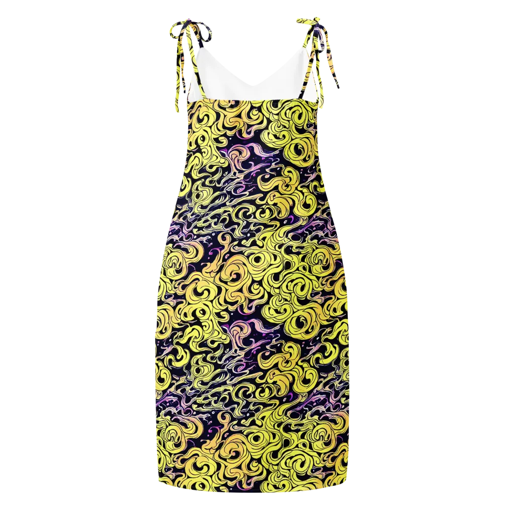 Lucid Swirl on Slip Dress — Back