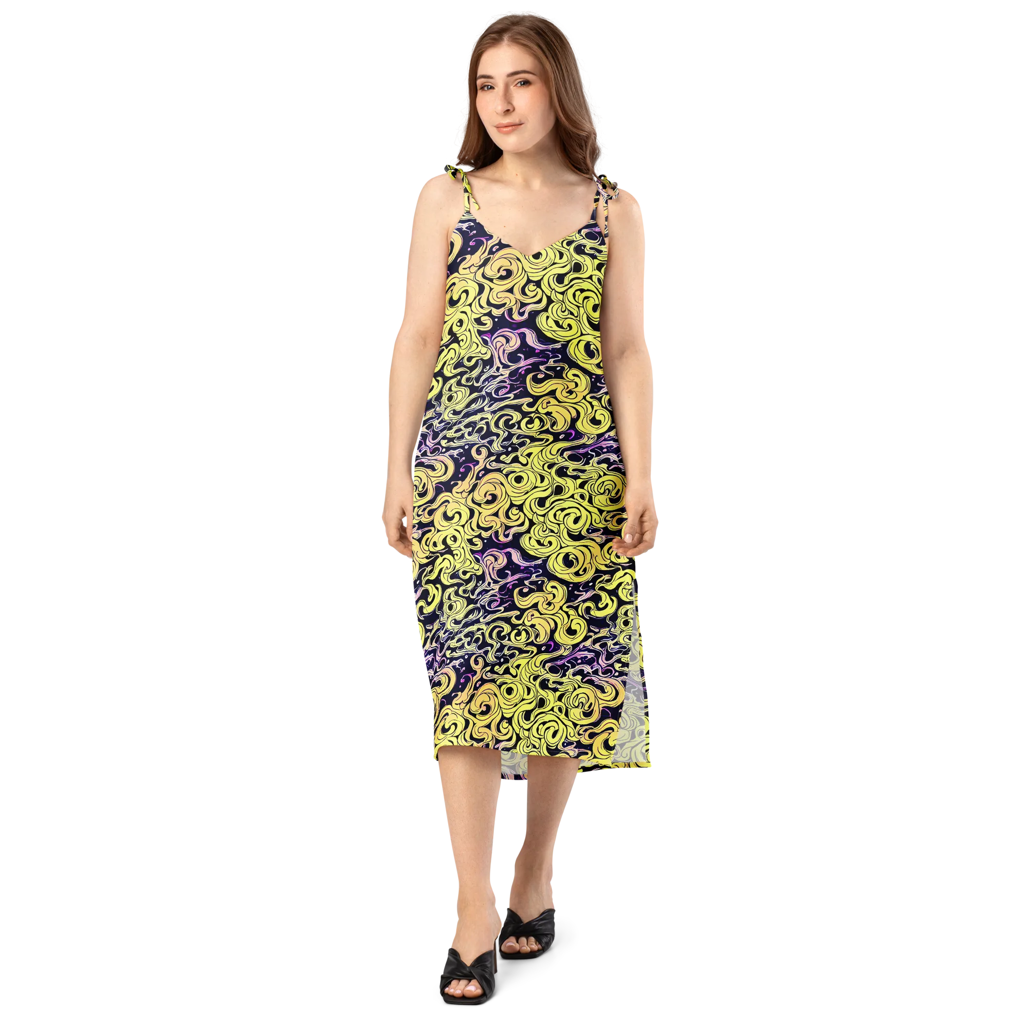 Lucid Swirl on Slip Dress — Front