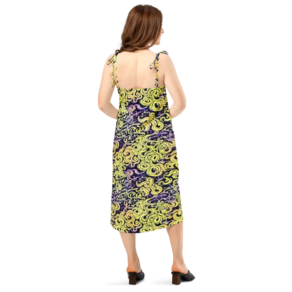 Lucid Swirl on Slip Dress — Back