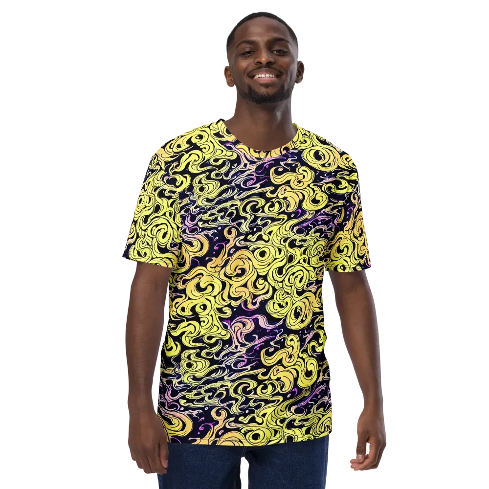Lucid Swirl on Men's Crew Neck T-Shirt — Front