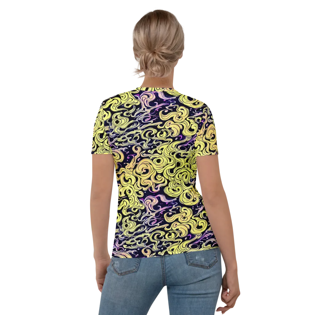 Lucid Swirl on Women's Crew Neck T-Shirt — Back