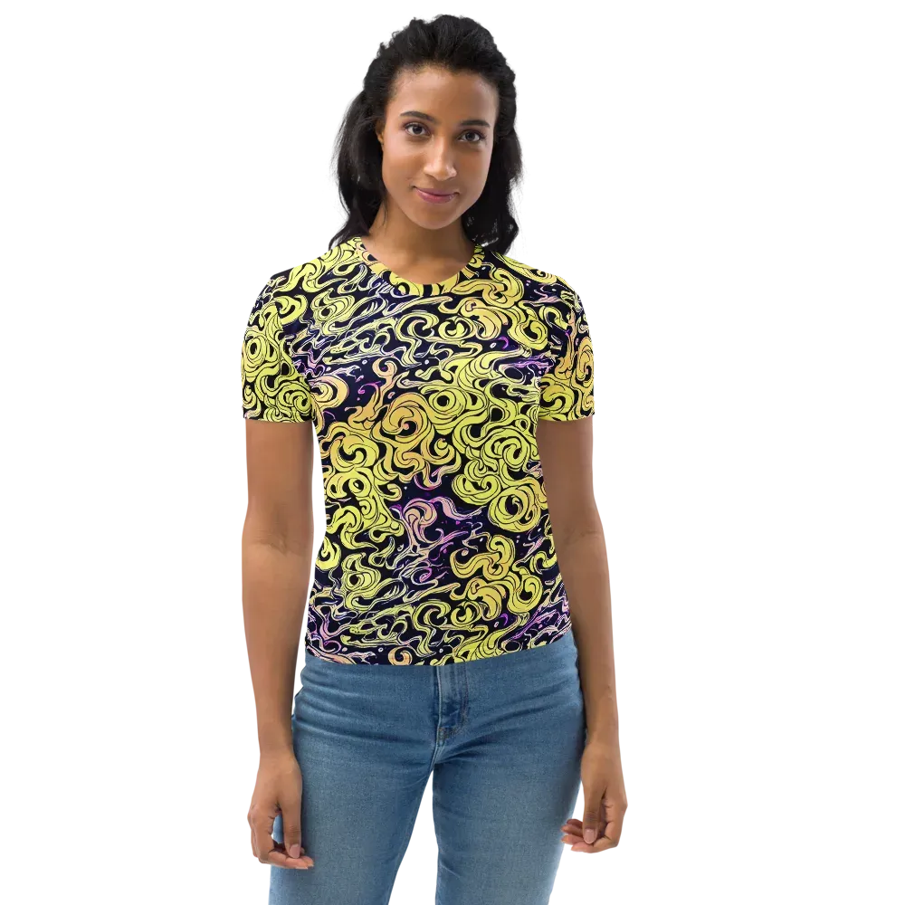 Lucid Swirl on Women's Crew Neck T-Shirt — Front