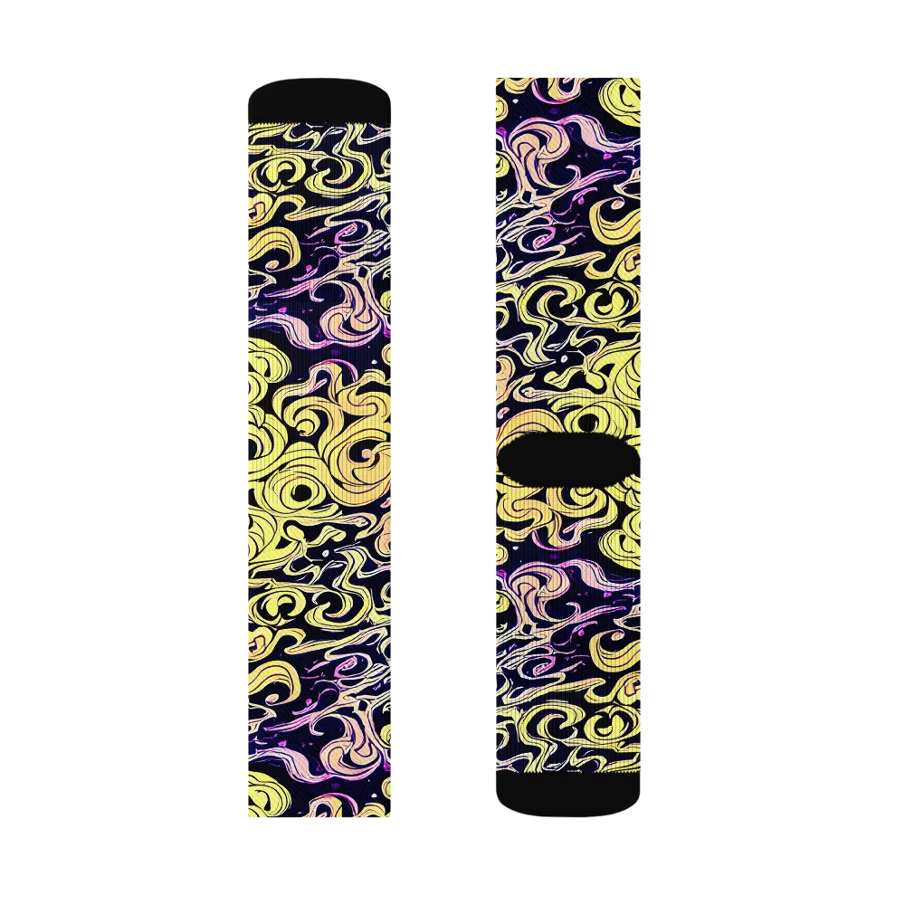 Lucid Swirl on Socks — Right Sock