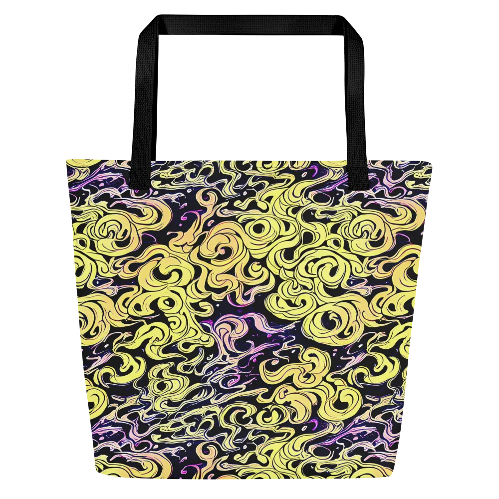 Lucid Swirl on Large Tote Bag W/ Pocket — Front