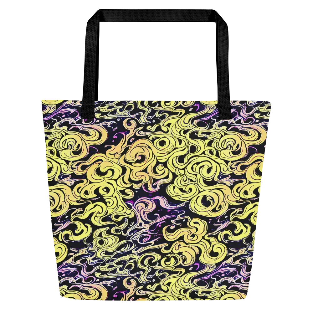 Lucid Swirl on Large Tote Bag W/ Pocket — Front