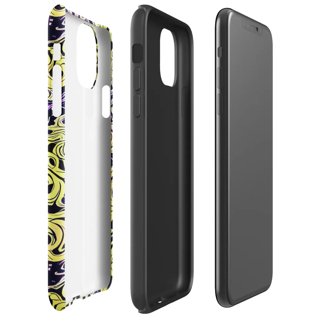 Lucid Swirl on Tough Case for iPhone® — Right