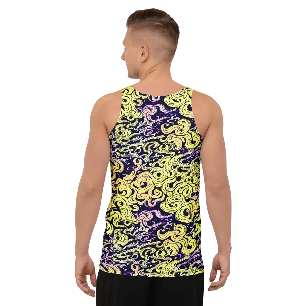 Lucid Swirl on Men's Tank Top — Back