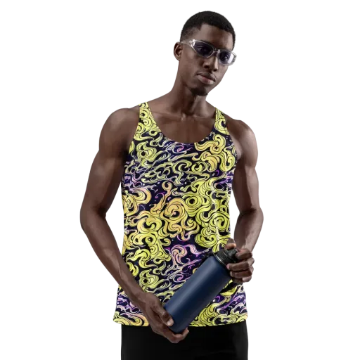 Lucid Swirl on a Men's Tank Top