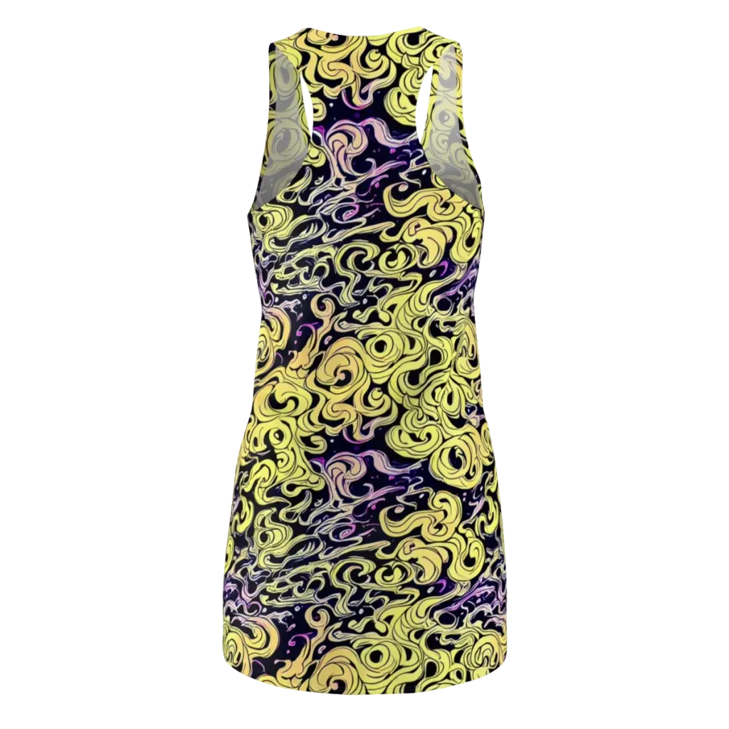 Lucid Swirl on Racerback Dress — Back