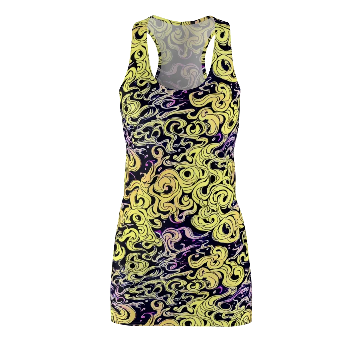 Lucid Swirl on Racerback Dress — Front