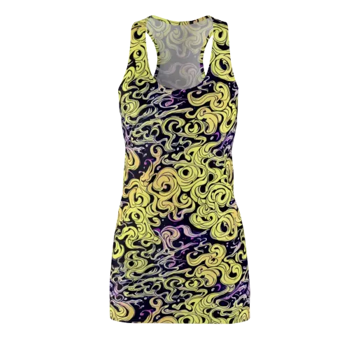 Lucid Swirl on a Racerback Dress