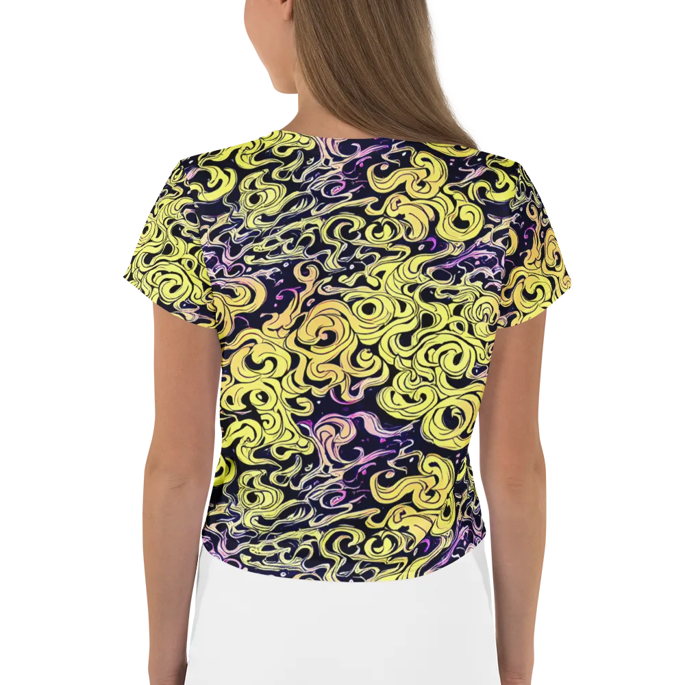 Lucid Swirl on Crop Tee — Back