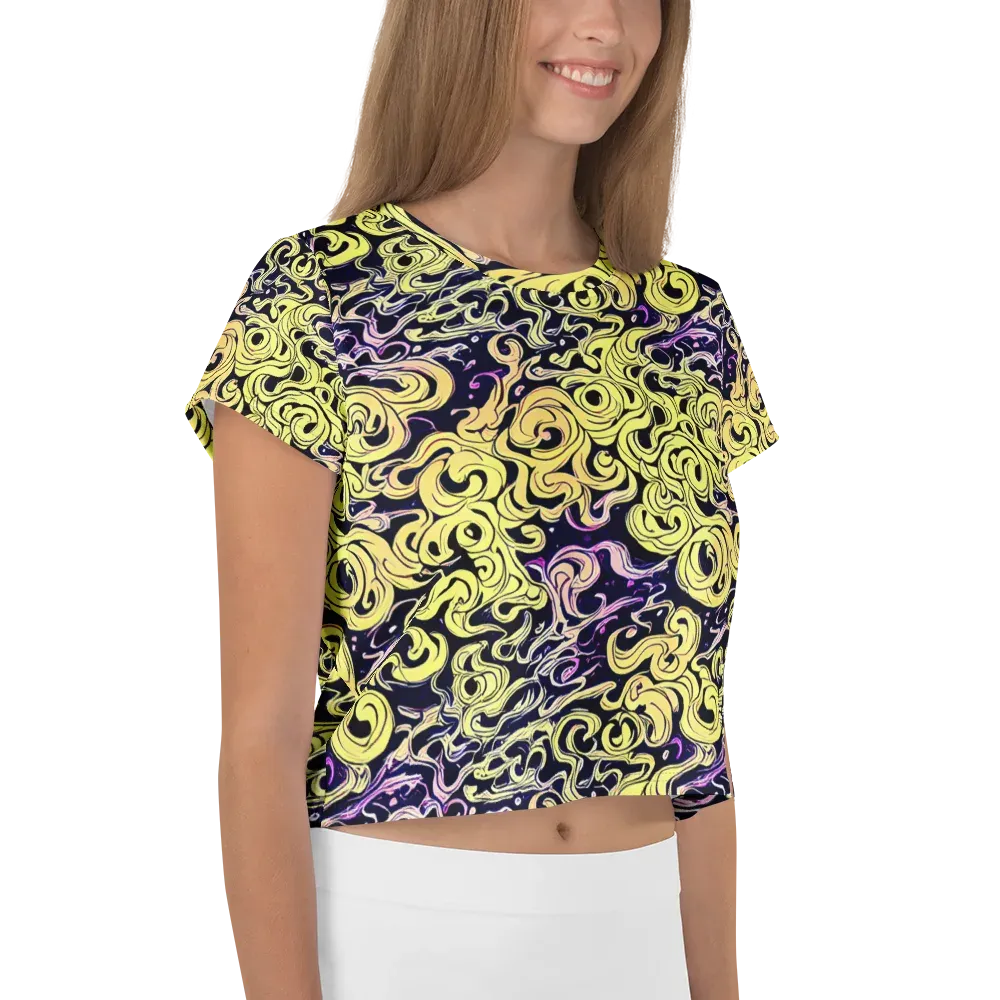 Lucid Swirl on Crop Tee — Right