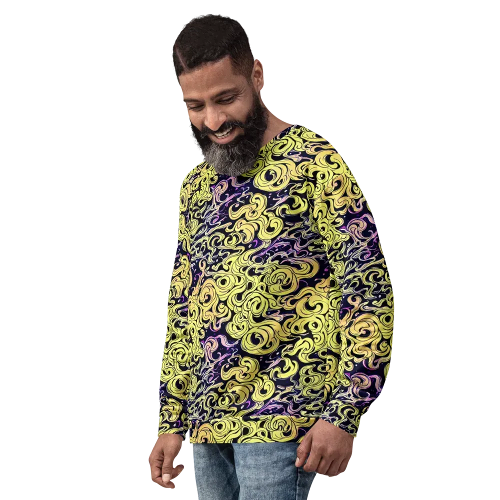 Lucid Swirl on Sweatshirt — Left Front