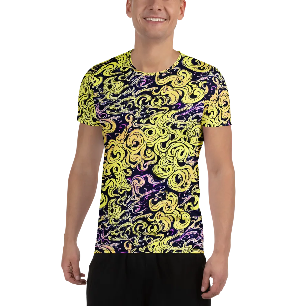 Lucid Swirl on Men's Athletic T-Shirt — Front