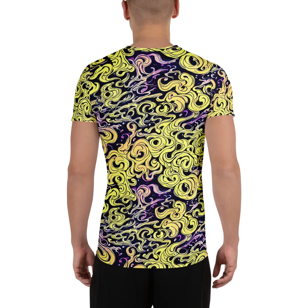 Lucid Swirl on Men's Athletic T-Shirt — Back