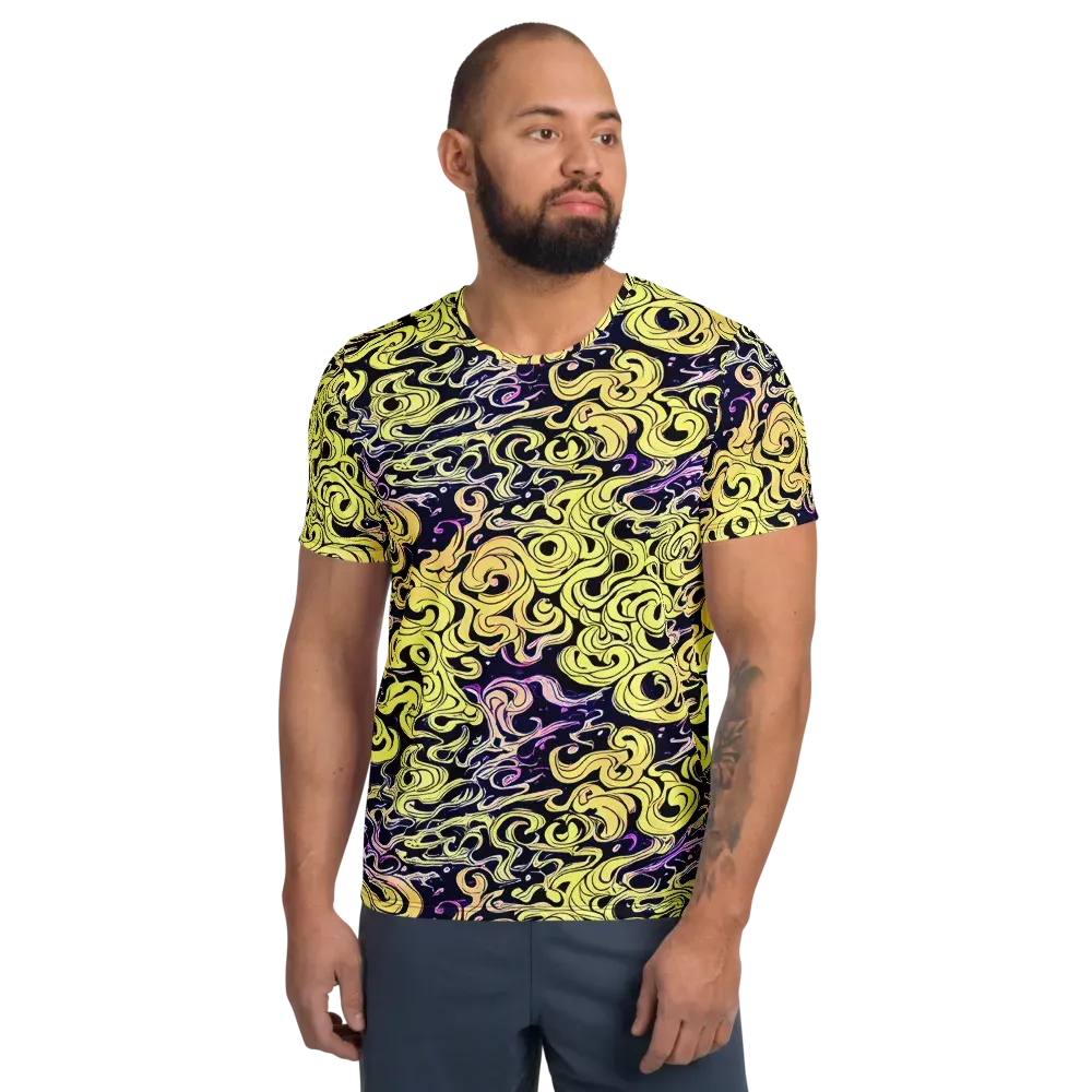 Lucid Swirl on Men's Athletic T-Shirt — Front