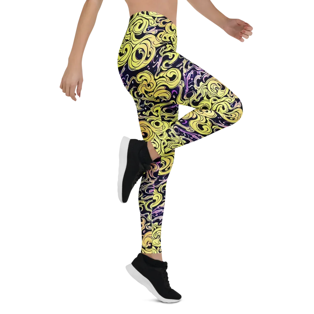 Lucid Swirl on Leggings — Right