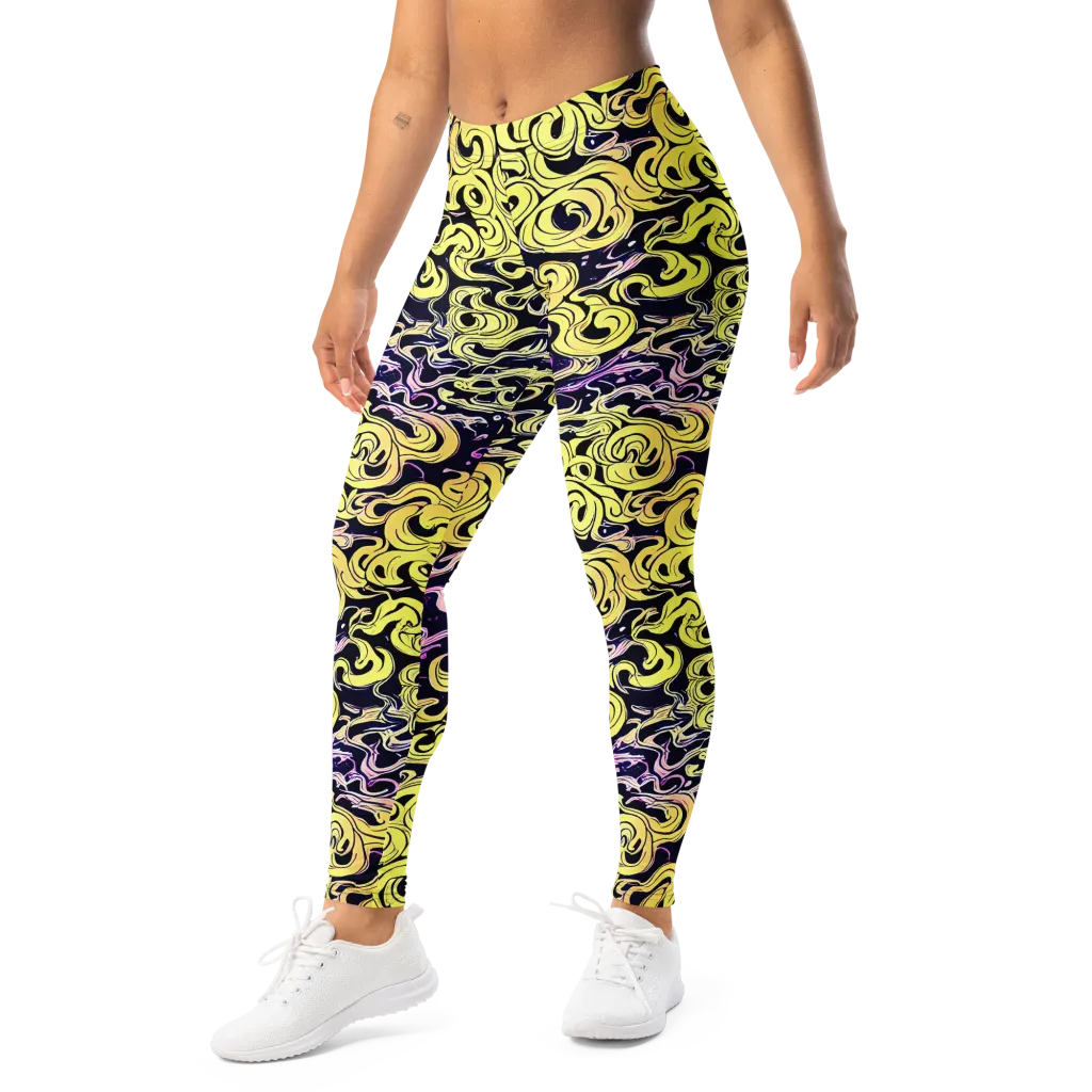 Lucid Swirl on Leggings — Left Front