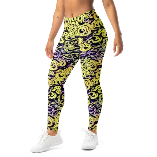 Lucid Swirl on a Leggings