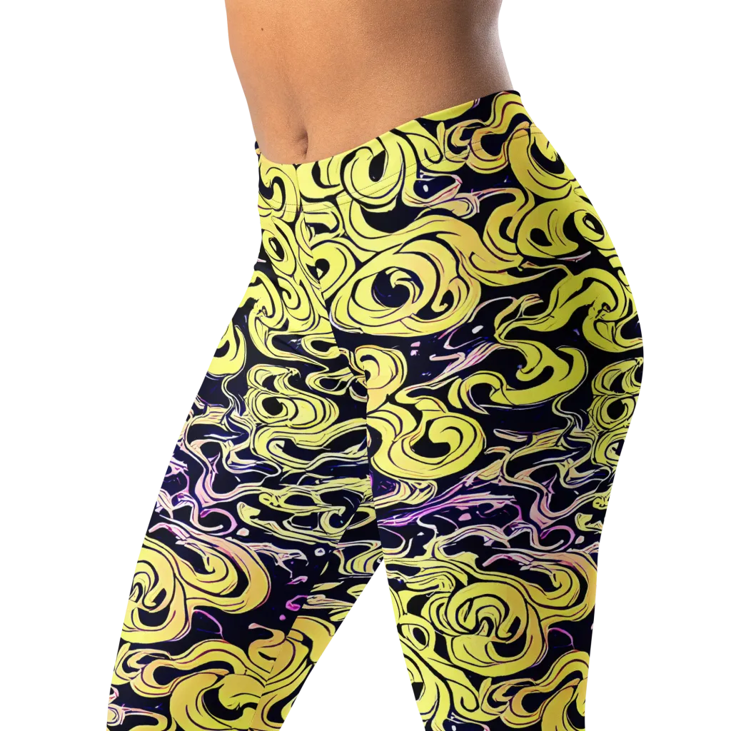 Lucid Swirl on Leggings — Left Front