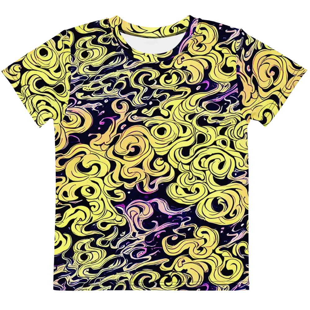 Lucid Swirl on Kids Crew Neck T-Shirt — Front
