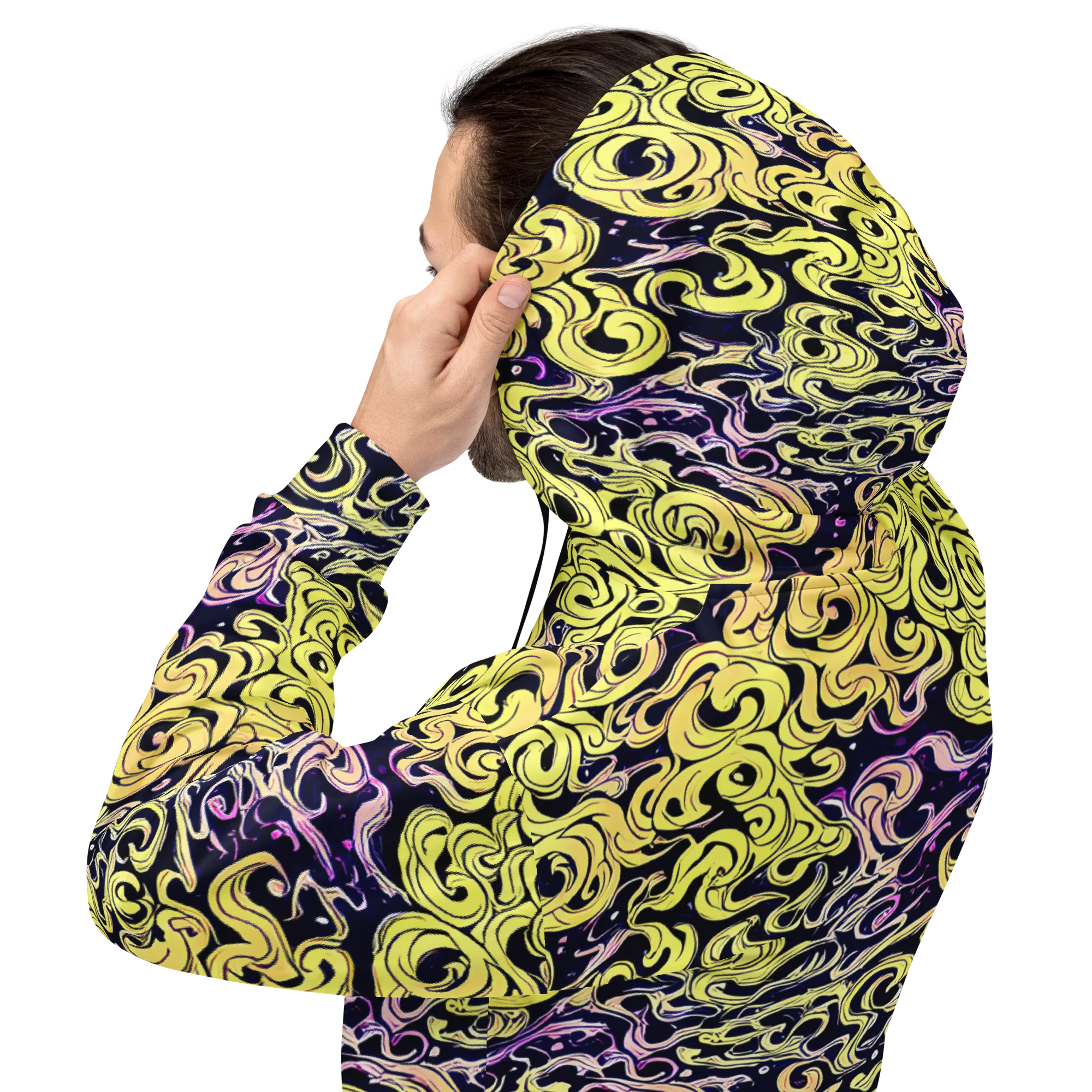 Lucid Swirl on Hoodie — Back